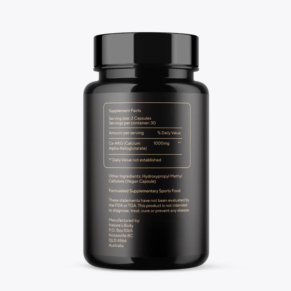 Ca-AKG 500mg 60 Capsules (Calcium Alpha-Ketoglutarate) SALE