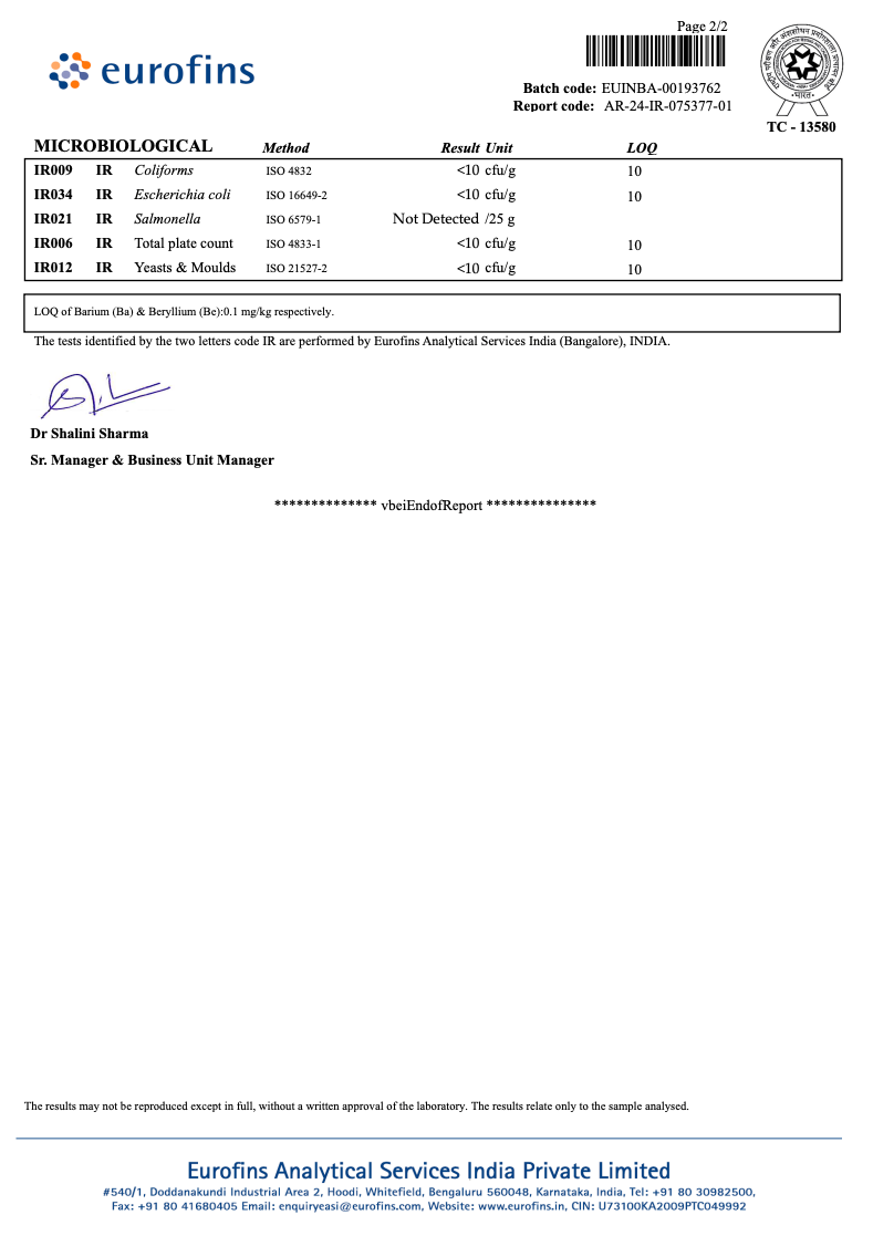 Second Lab Certificate