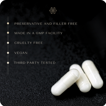 NMN 100% Pure & Stabilised (60 Capsules X 500mg) Third Party Tested