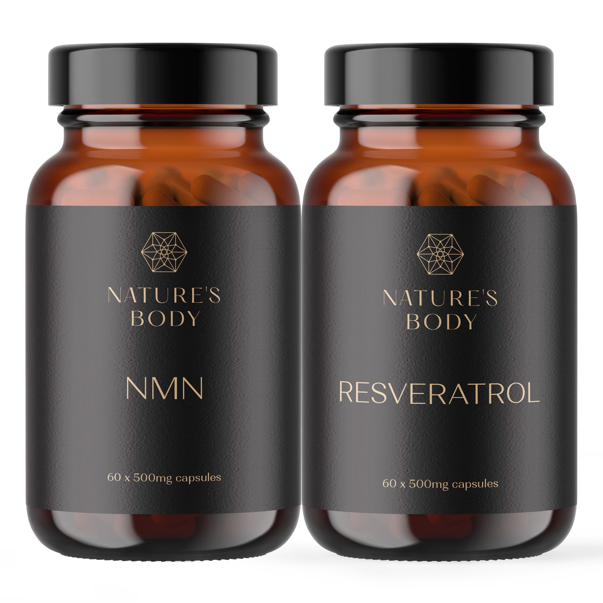 Pure NMN & Resveratrol Kit (2 x 60 capsules x 500mg) - Longevity Power Pack