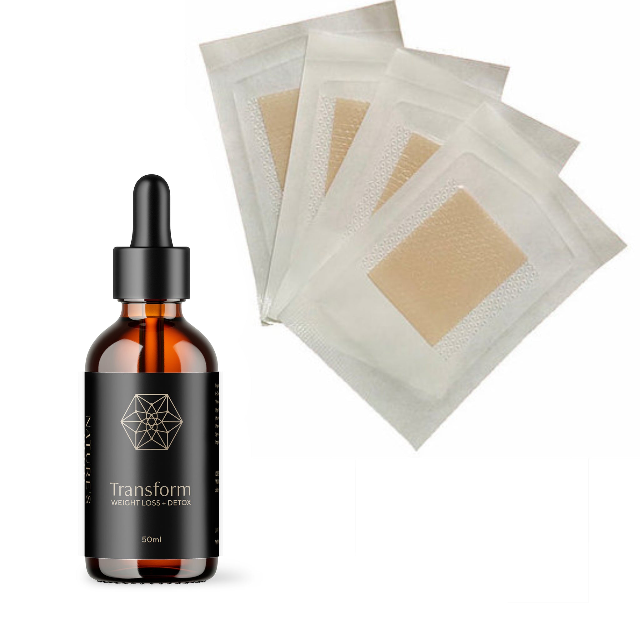 Transform - Slimming, Detox & Metabolism Support Drops & Patches - Supercharge Combo (30 Days)